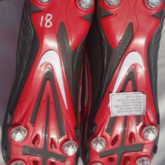 RED AUTHENTIC NIKE ALPHA PRO 2 FOOTBALL CLEATS 742766-630 MEN\'S 13 ASO 00117 main image 9